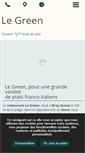 Mobile Screenshot of legreen-restaurant.fr