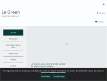 Tablet Screenshot of legreen-restaurant.fr